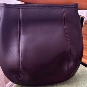 Coach Dark Brown Leather Shoulder Bag